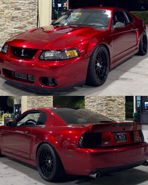 Gloss Metallic Cherry Red PET Vinyl Wrap: A Fiery Classic‑Muscle Upgrade for SVT Cobra